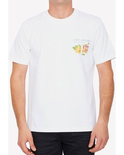 Casablancabrand Casa Airlines Printed T-shirt - White