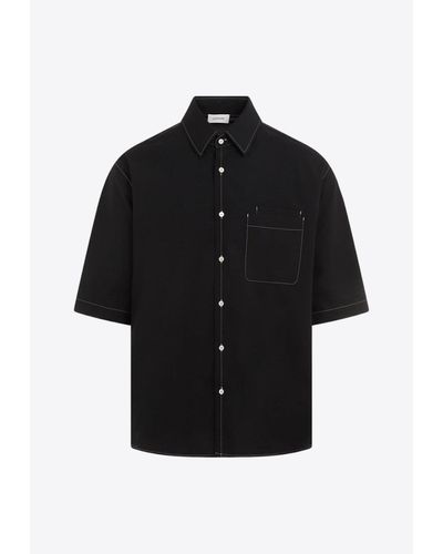Lemaire Double-Pocket Short-Sleeved Shirt - Black