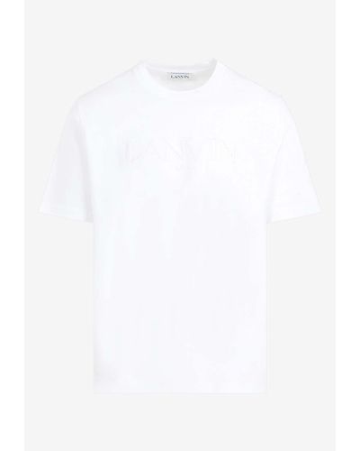 Lanvin Logo Short-Sleeved T-Shirt - White