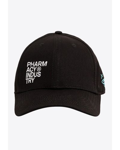 Pharmacy Industry Logo Embroidered Cap - Black