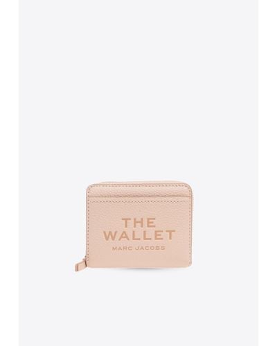 Marc Jacobs The Mini Grained Leather Compact Wallet - White