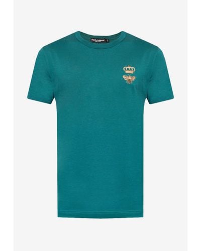 Dolce & Gabbana Crewneck Short-Sleeved T-Shirt - Green