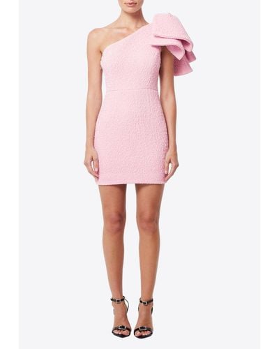 Mossman Mesmerise One-Shoulder Mini Dress - Pink