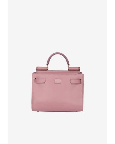 Dolce & Gabbana Mini Sicily 62 Top Handle Bag - Pink