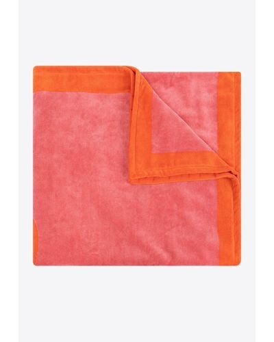 Jimmy Choo Jc Logo Beach Towel - Pink