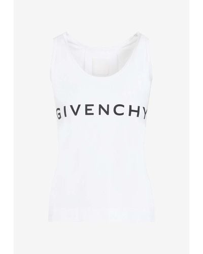 Givenchy Logo Tank Top - White