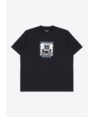 Carhartt Fixed Bugs Print T-Shirt - Black