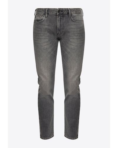 Emporio Armani J06 Faded Skinny Jeans - Grey
