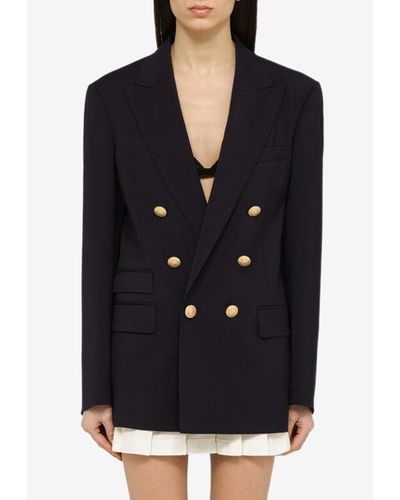 DSquared² Double-Breasted Blazer - Black