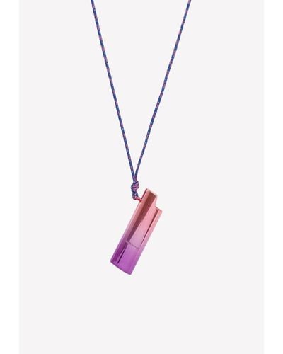 Isabel Marant Lighter-case Pendant Ombre Charm Necklace - Pink