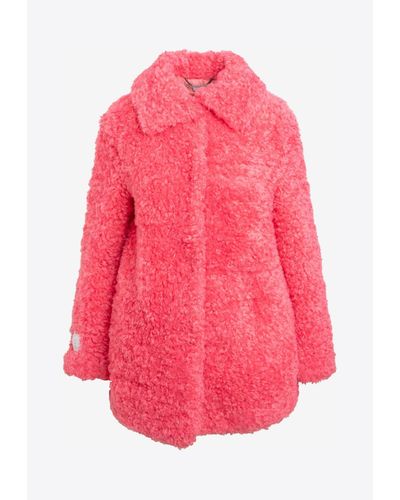 Stella McCartney Kyla Teddy Eco Fur Jacket - Pink