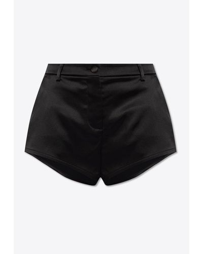 Dolce & Gabbana Classic Satin Mini Shorts - Black