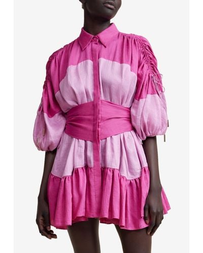 Acler Nelson Dress (final Sale) - Pink