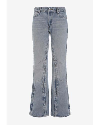Y. Project Hook And Eye Slim Jeans - Gray