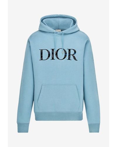 Dior X Peter Doig Hooded Logo Sweatshirt Mrtwstd_s - Blue
