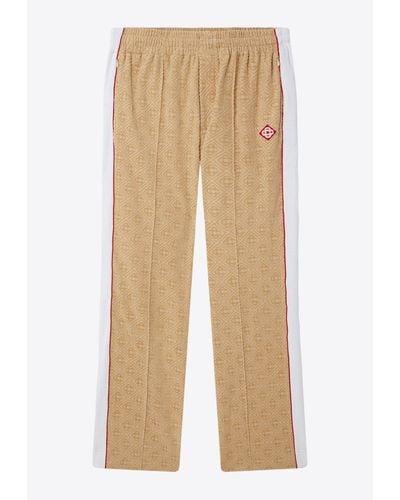 Casablanca Monogram Track Pants - Natural