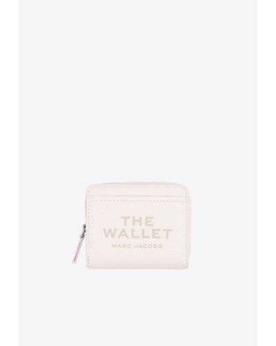 Marc Jacobs The Mini Leather Compact Wallet - Natural