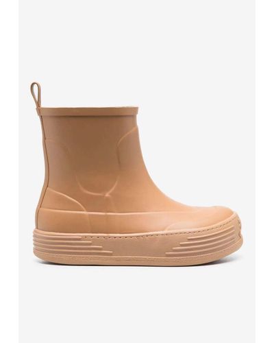 Palm Angels Ankle Rain Boots - Brown