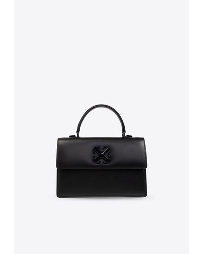 Off-White c/o Virgil Abloh Jitney 1.4 Leather Shoulder Bag - Black