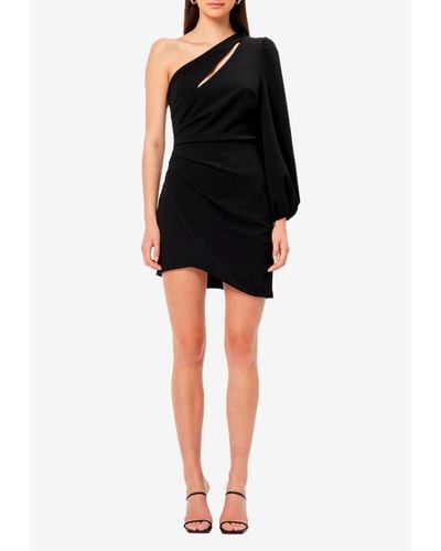 Elliatt Bermuda One-shoulder Mini Dress - Black