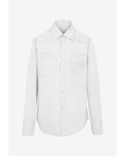 Maison Margiela Long-Sleeved Shirt - White