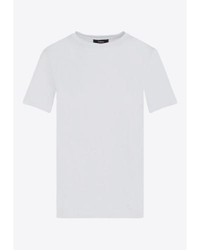 Theory Classic Short-Sleeved Crewneck T-Shirt - White