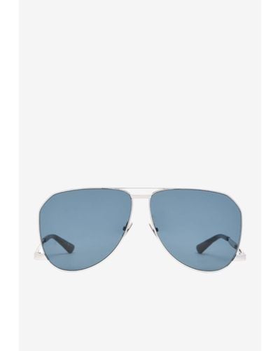 Saint Laurent Dust Aviator Sunglasses - Blue