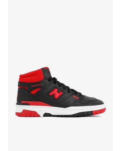 New Balance 650 High Top Sneakers - Red