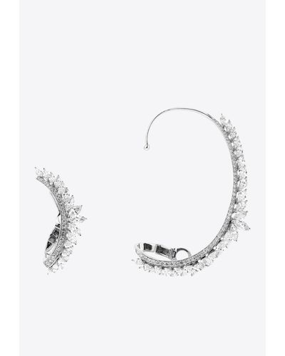YEPREM Y-Couture Diamond Ear Cuffs - White