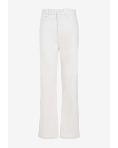 Max Mara High-Rise Achille Jeans - White