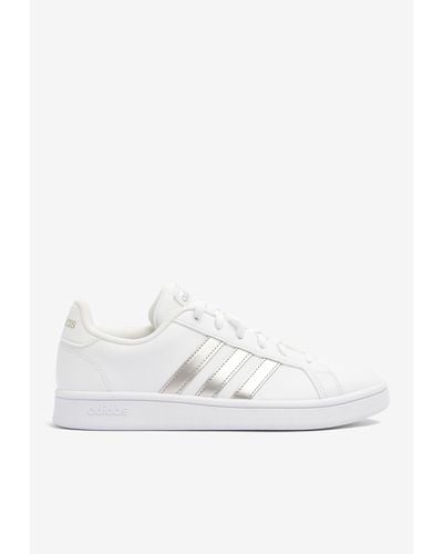 adidas Grand Court Base Low-Top Sneakers - White