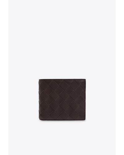 Bottega Veneta Intrecciato Leather Bi-Fold Wallet - White