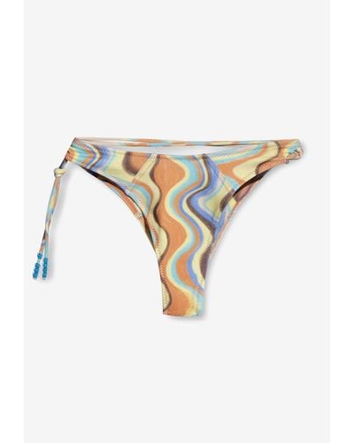 Jacquemus Barco Printed Bikini Bottom - Natural