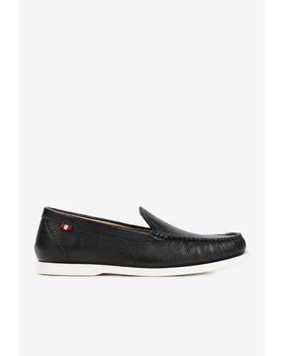 Bally Nadim Leather Loafers - White