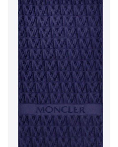 Moncler Monogram Beach Towel - Blue