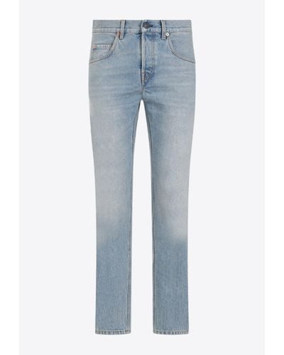 Gucci Washed Tapered Jeans - Blue