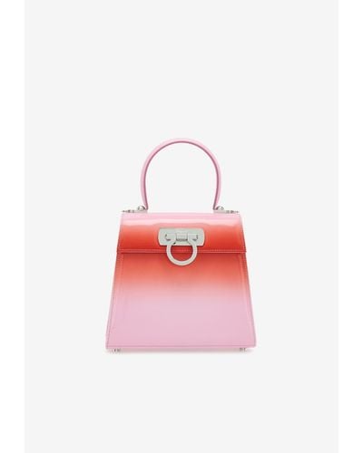 Ferragamo Small Iconic Top Handle Bag - Pink