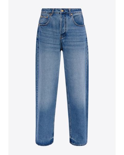 Jacquemus Oversized Wide-Leg Jeans - Blue