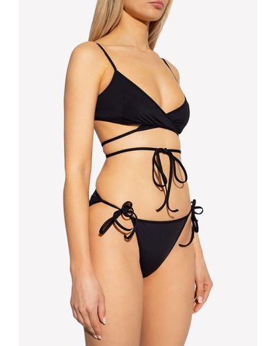 Balenciaga Wraparound Bikini Set - Black