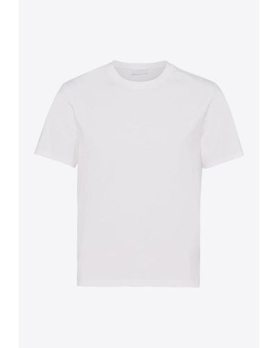 Prada Basic Crewneck T-Shirt - White