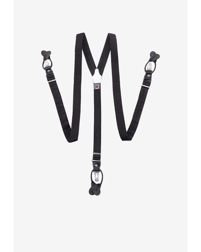 BRETELLE&BRACES Stretch Nylon Suspenders - Black