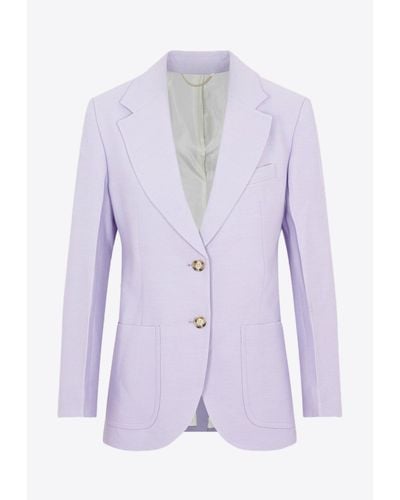 Victoria Beckham Single-Breasted Blazer - Purple