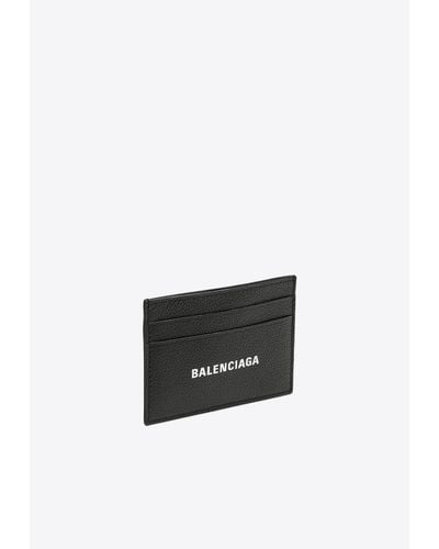 Balenciaga Logo Print Cardholder - White