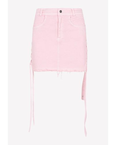 Julfer X-Tina Mini Denim Skirt - Pink