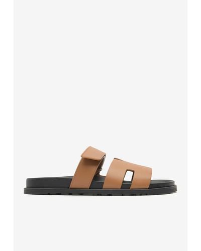 Hermès Chypre Sandals - Brown