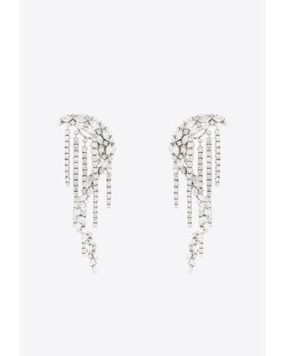 YEPREM Y-Couture Diamond Drop Earrings - Blue