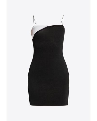Jacquemus Aro Folded Mini Dress - Black