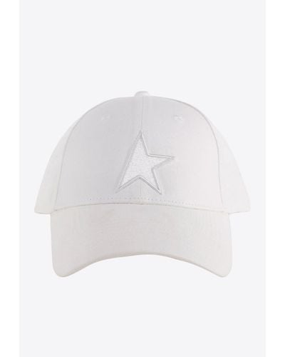 Golden Goose Star Patch Baseball Cap - White