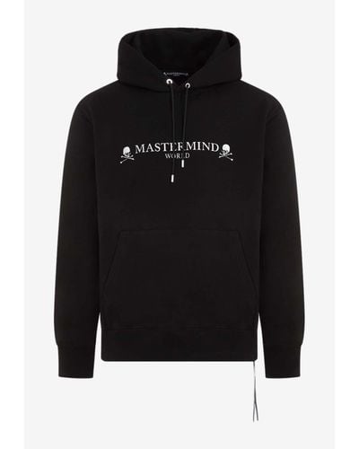 Mastermind Japan Logo-Embroidered Hooded Sweatshirt - Black