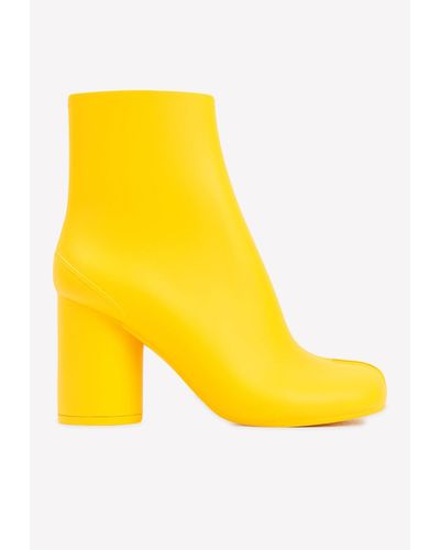 Maison Margiela Tabi 80mm Ankle Boots - Yellow